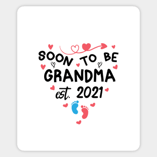 Soon to be grandma est 2021 shirt happy mother's day gift for grandma and mom shirt mom celebration Sticker